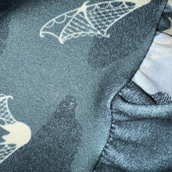 Pinup Girl Clothing Victorian Bats Print Dress SMALL - Picture 4 of 9